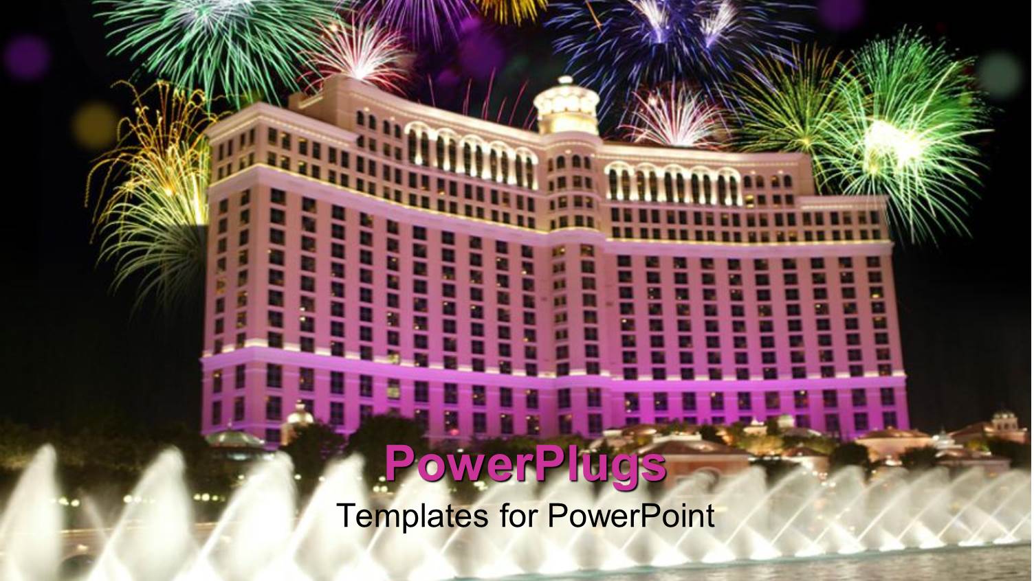 Celebration on the Beautiful Building in Les Vegas