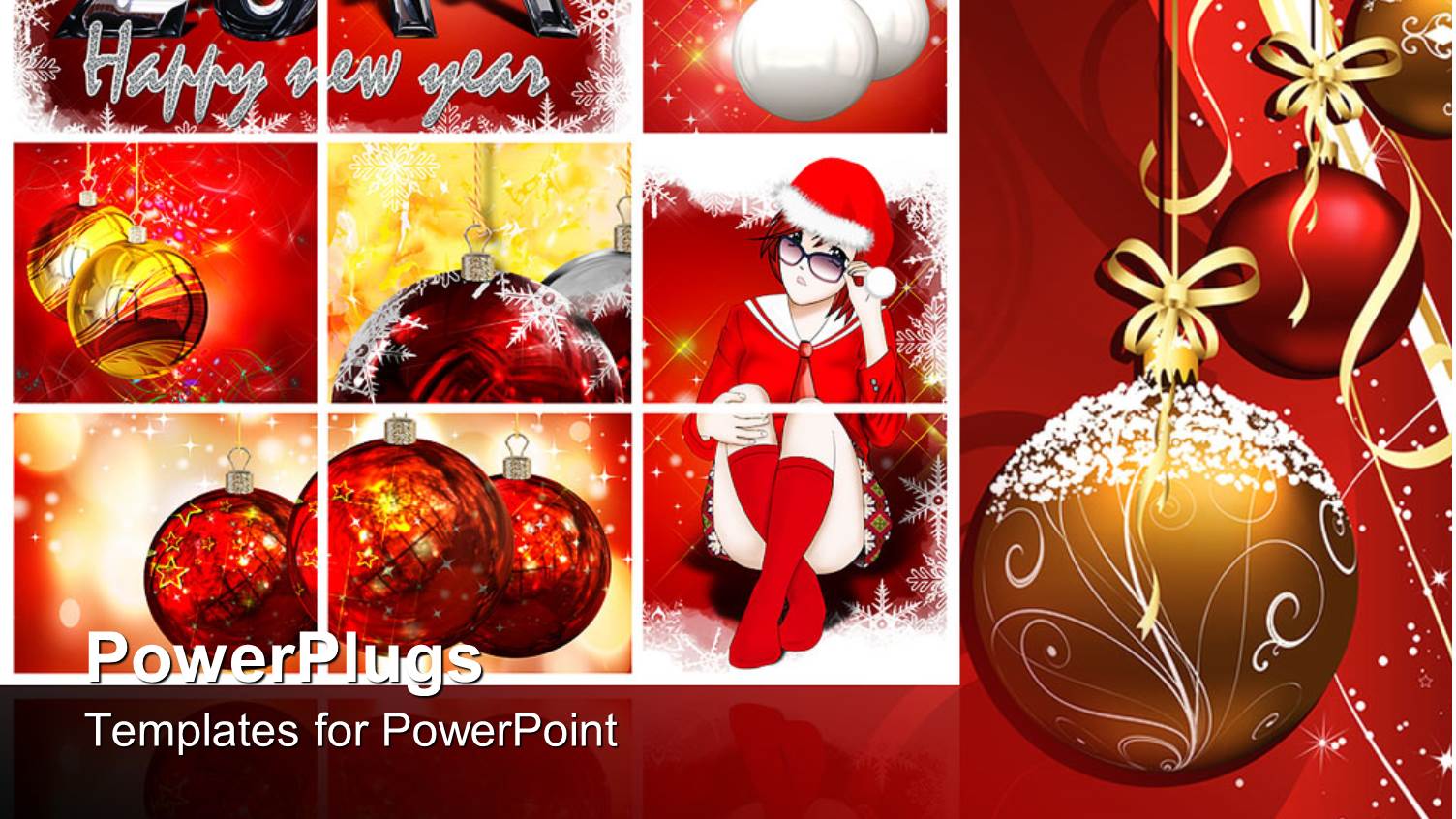 the Celebration of Christmas in the Picture Along with a Cartoon Character