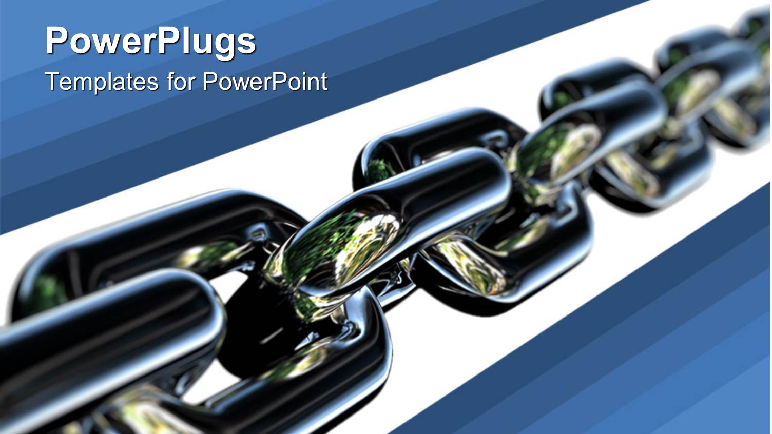 a Chain with White and Blue Background