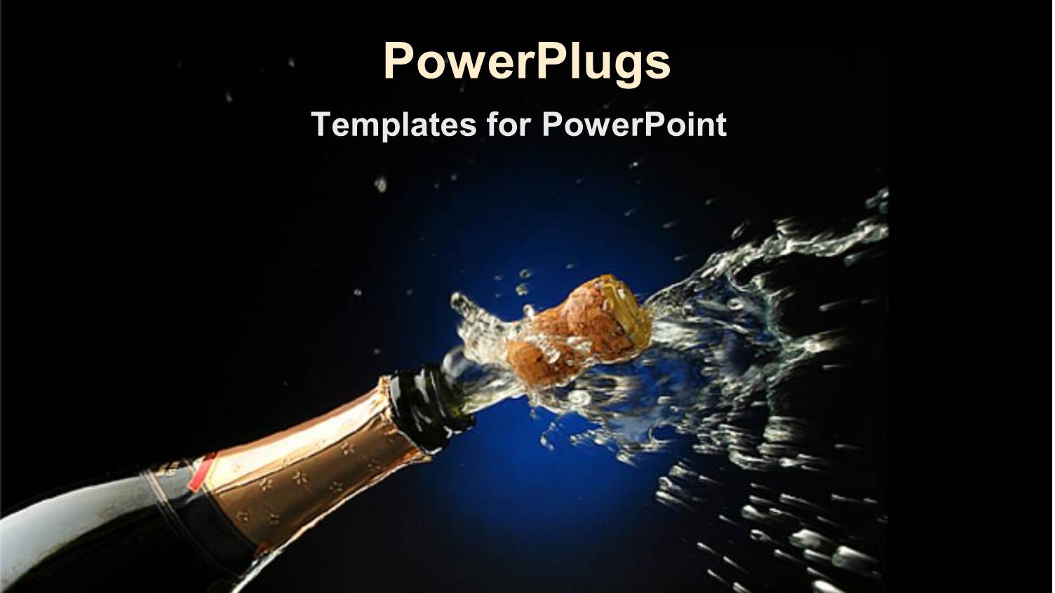 Champagne Bottle for Celebration Party Graduation Success Black Background