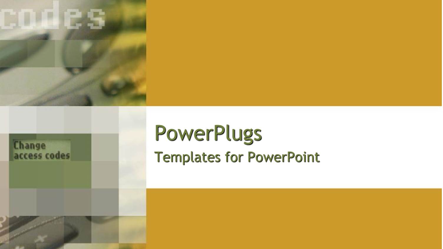 the Change Access Code Option with Yellowish Background