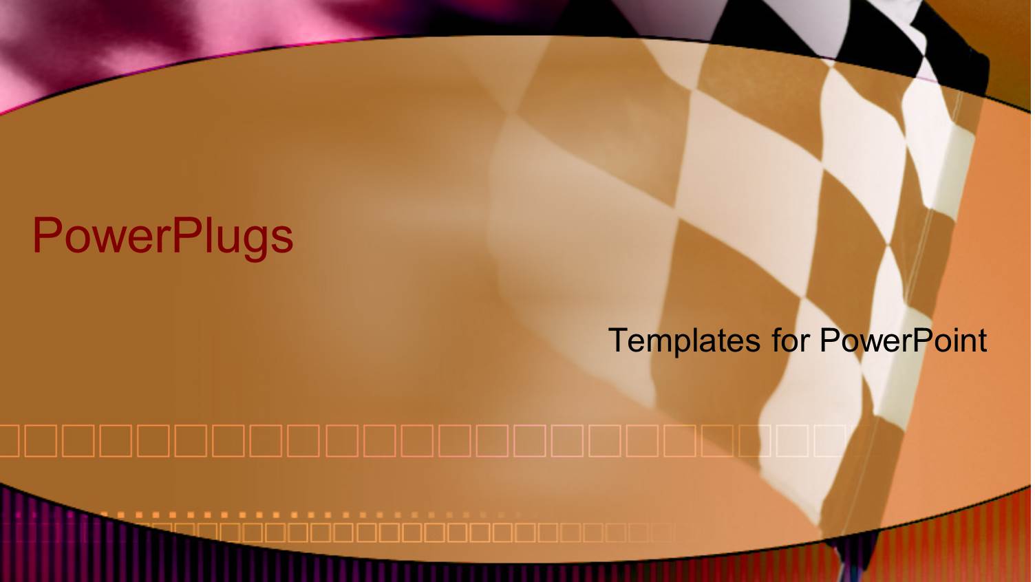 a Checkered Flag with Place for Text in the Middle