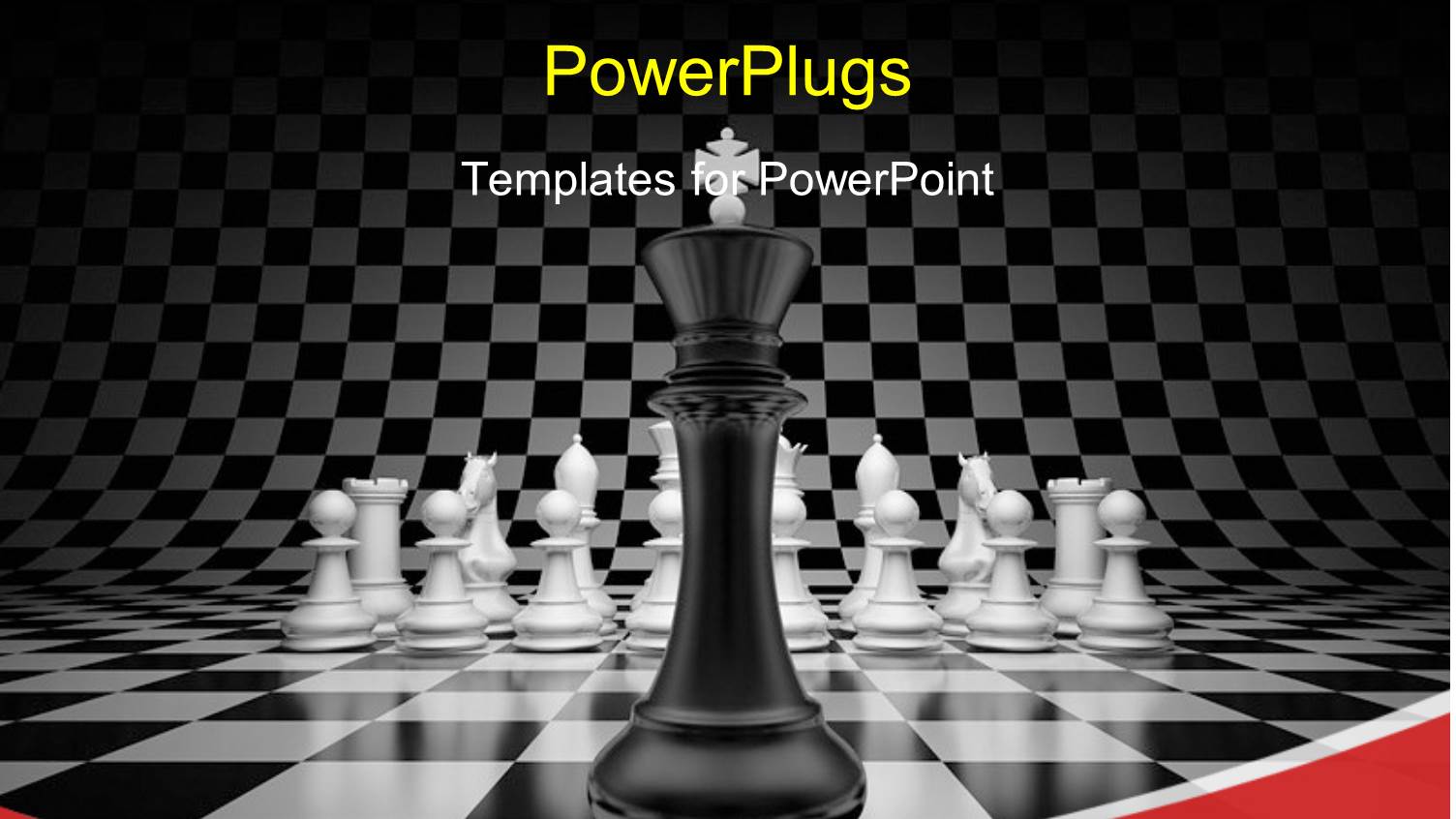 Chess King in Front of other Pieces on Board