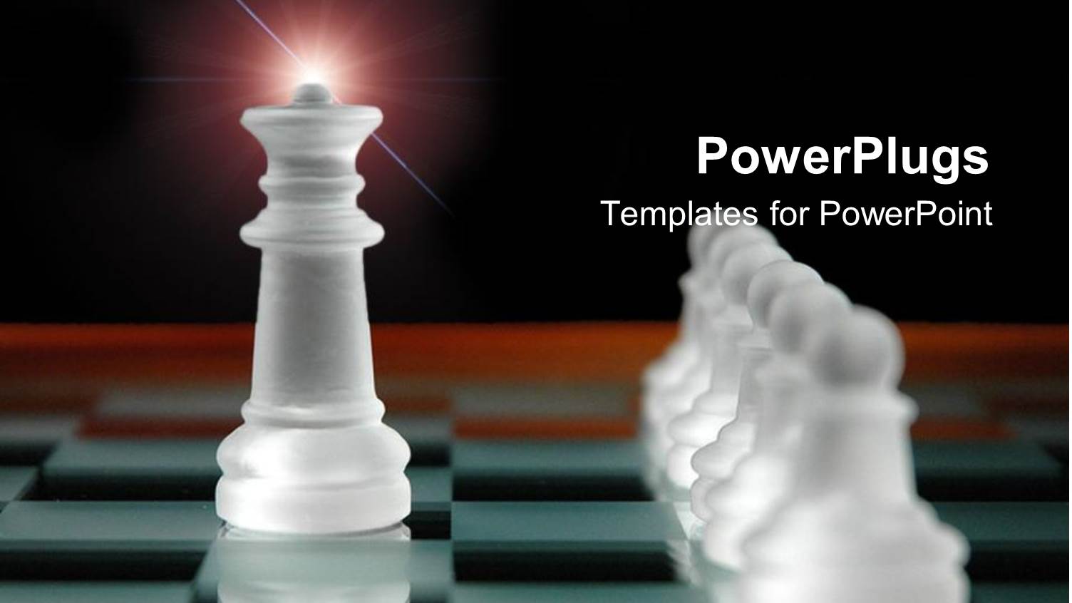 Chess Table with White Chess Pieces, King Piece and Pawns Depicting Leading Concept