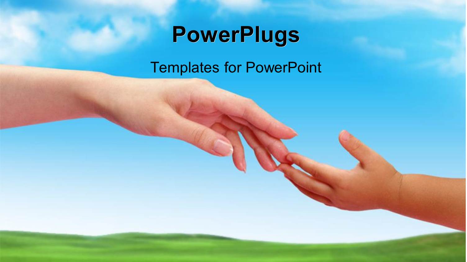 a Child Touching the Hand of her Mother