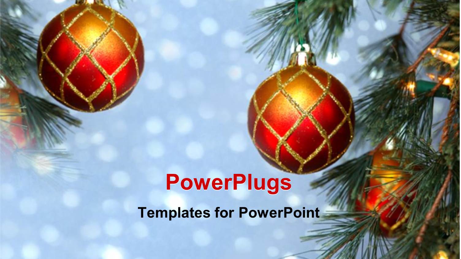 a Christmas Celebration with Lights in the Background