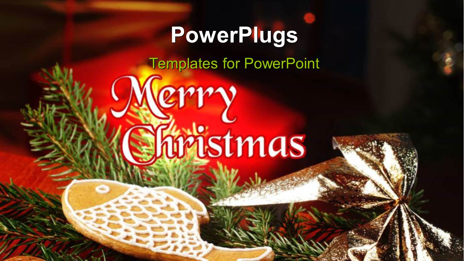 Christmas Depictions with Christmas Tree and Gift Boxes on Black Background