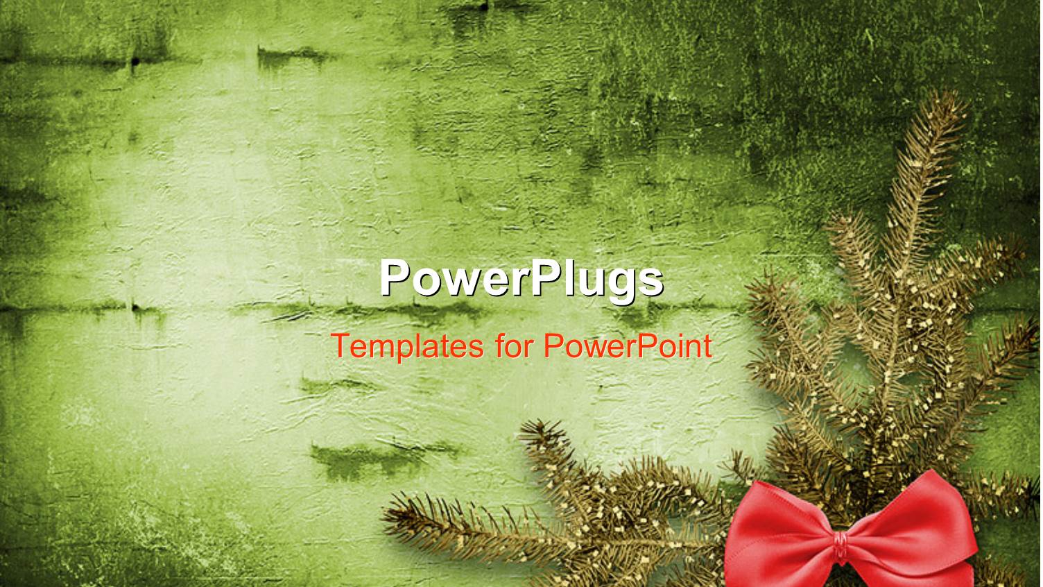 Christmas Theme and Festive Invitation or Greeting with Fir Tree and Bow