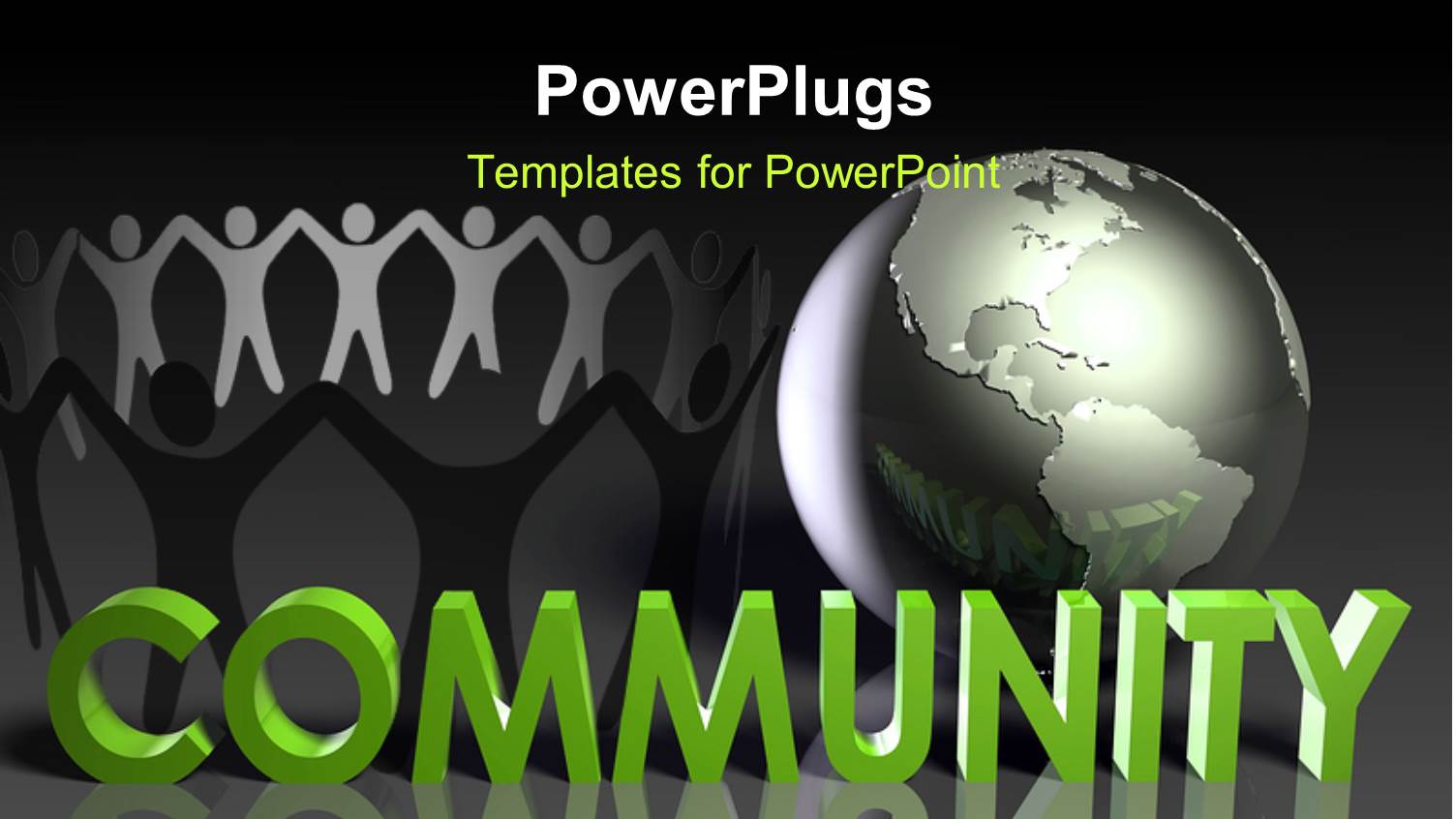 Circle of Paper Dolls Next to Silver Globe