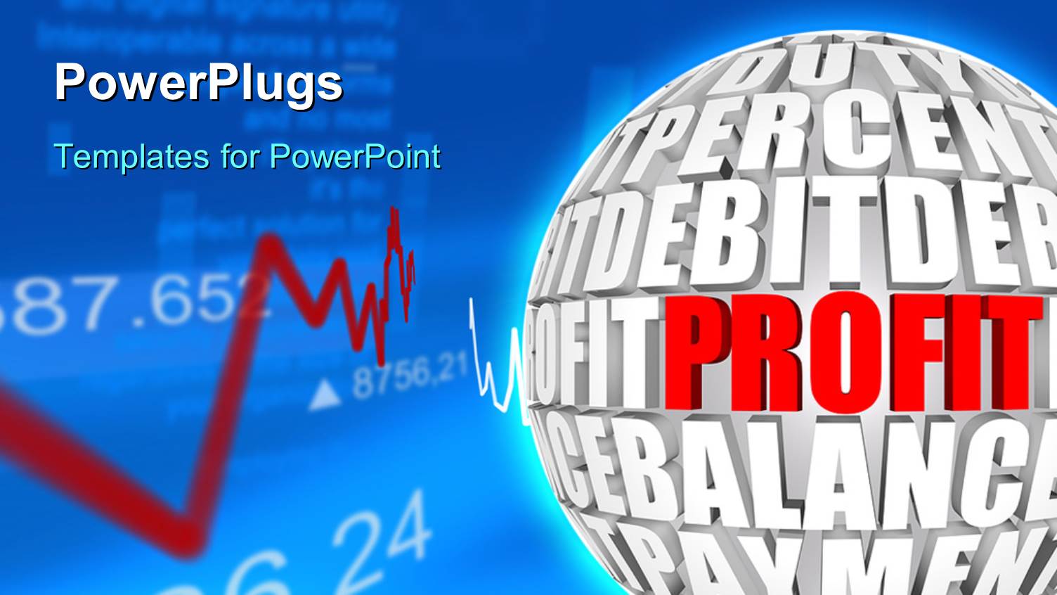 a Globe with a Bluish Background and Place for Text