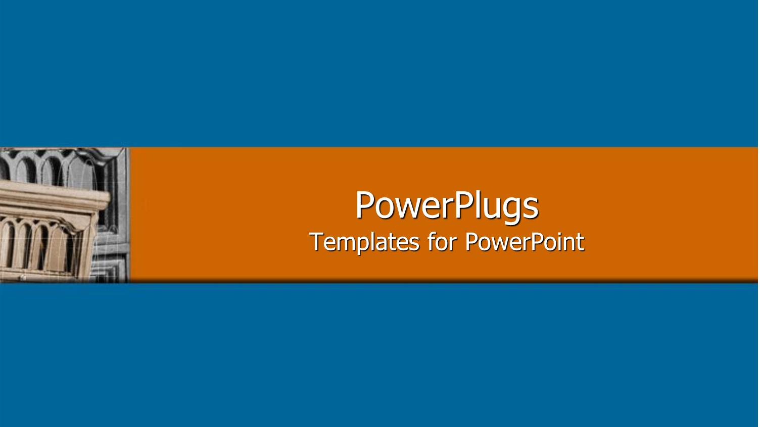 Classical Brown Door Leaning on Another on Orange and Blue