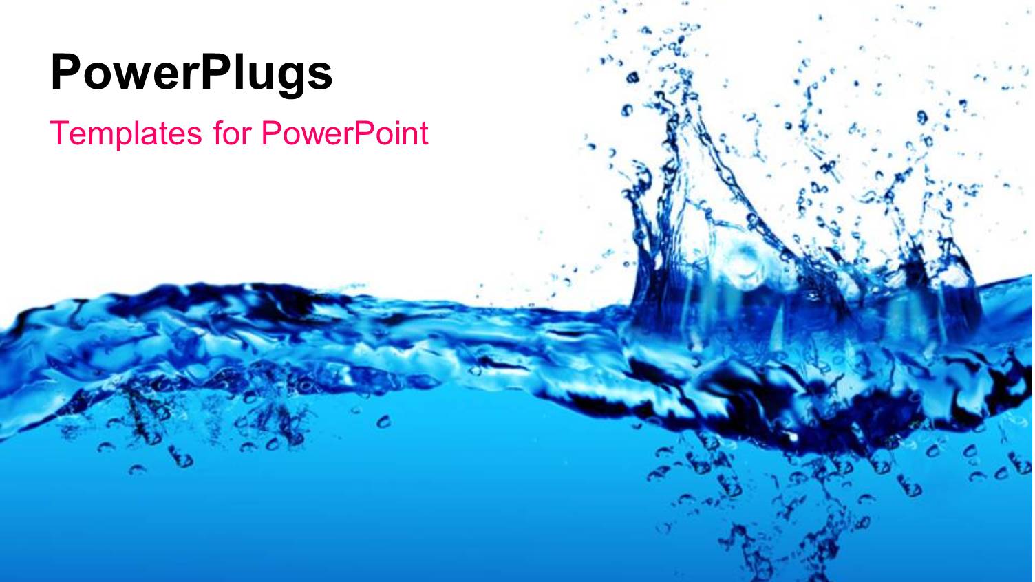 Clean Fresh Blue Water Splash