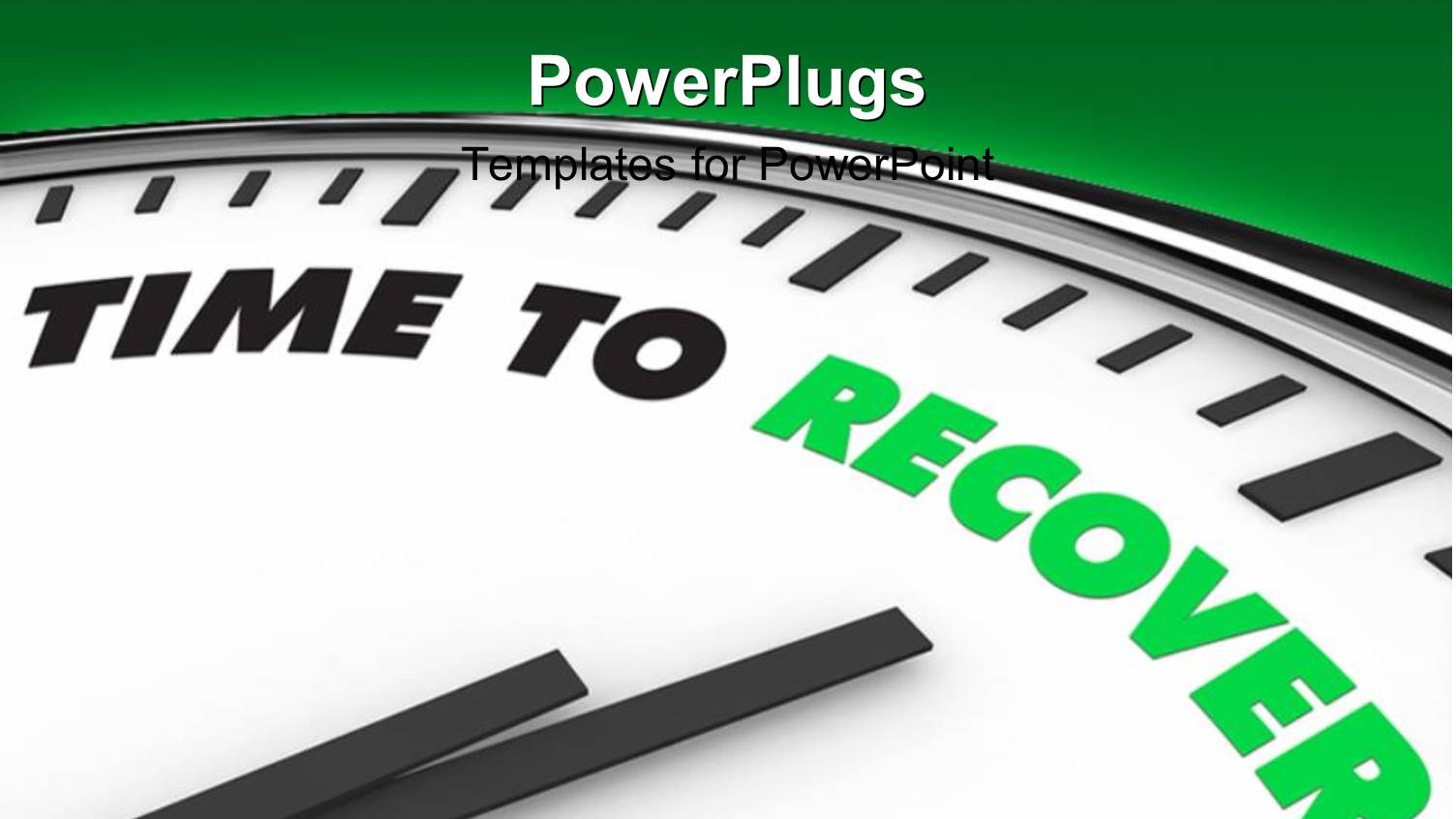 Clock with Clock Hand Set on TIME to RECOVER 