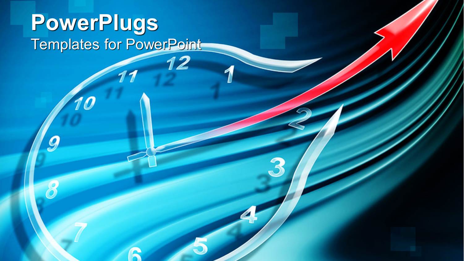 a Clock in a Different Shape with Bluish Background