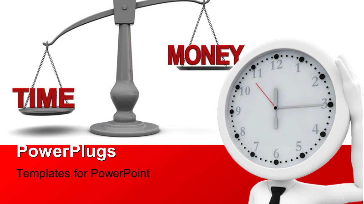 a Clock with the Justice Symbol in the Background