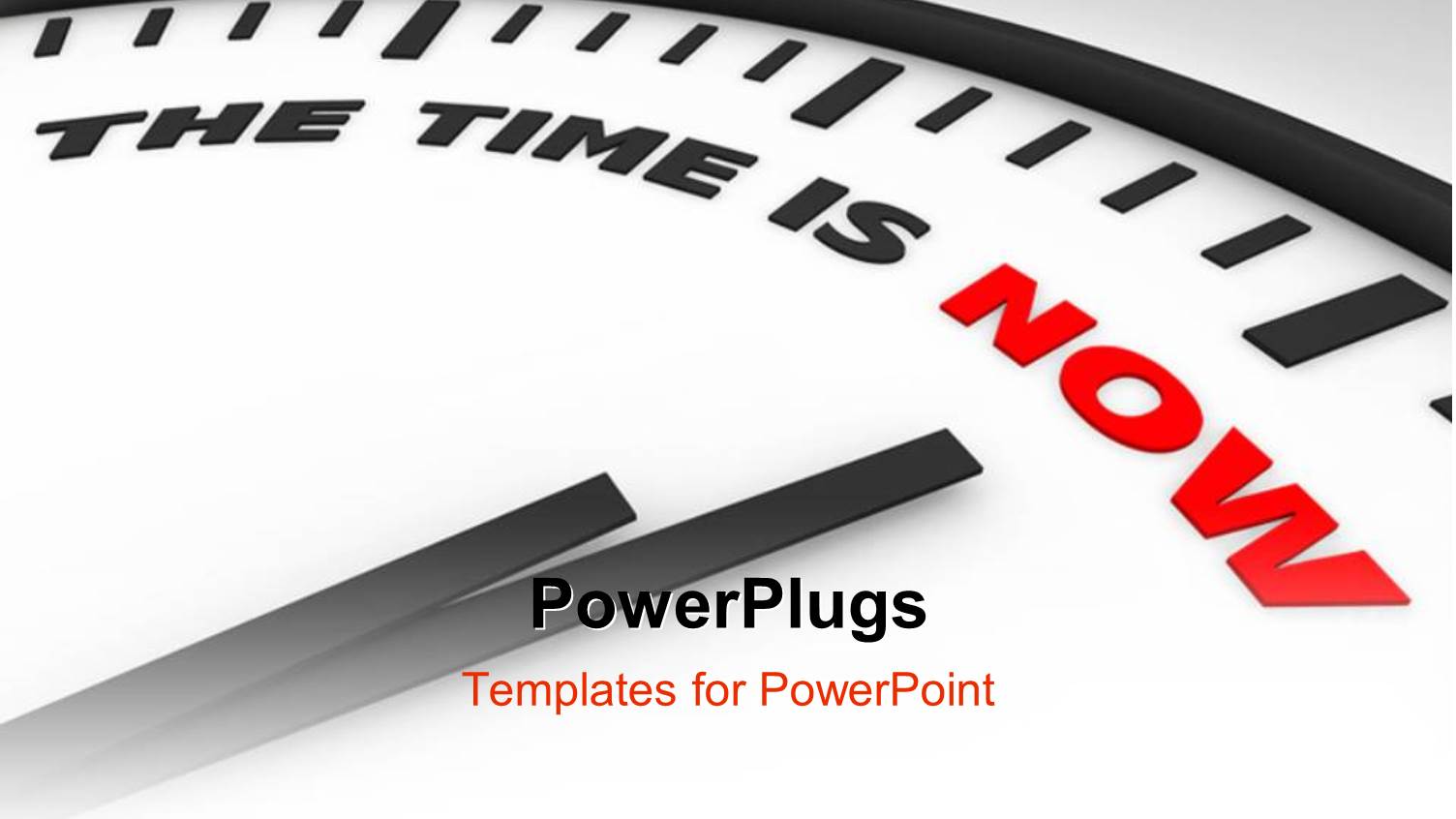 a Clock with White Background and Place for Text