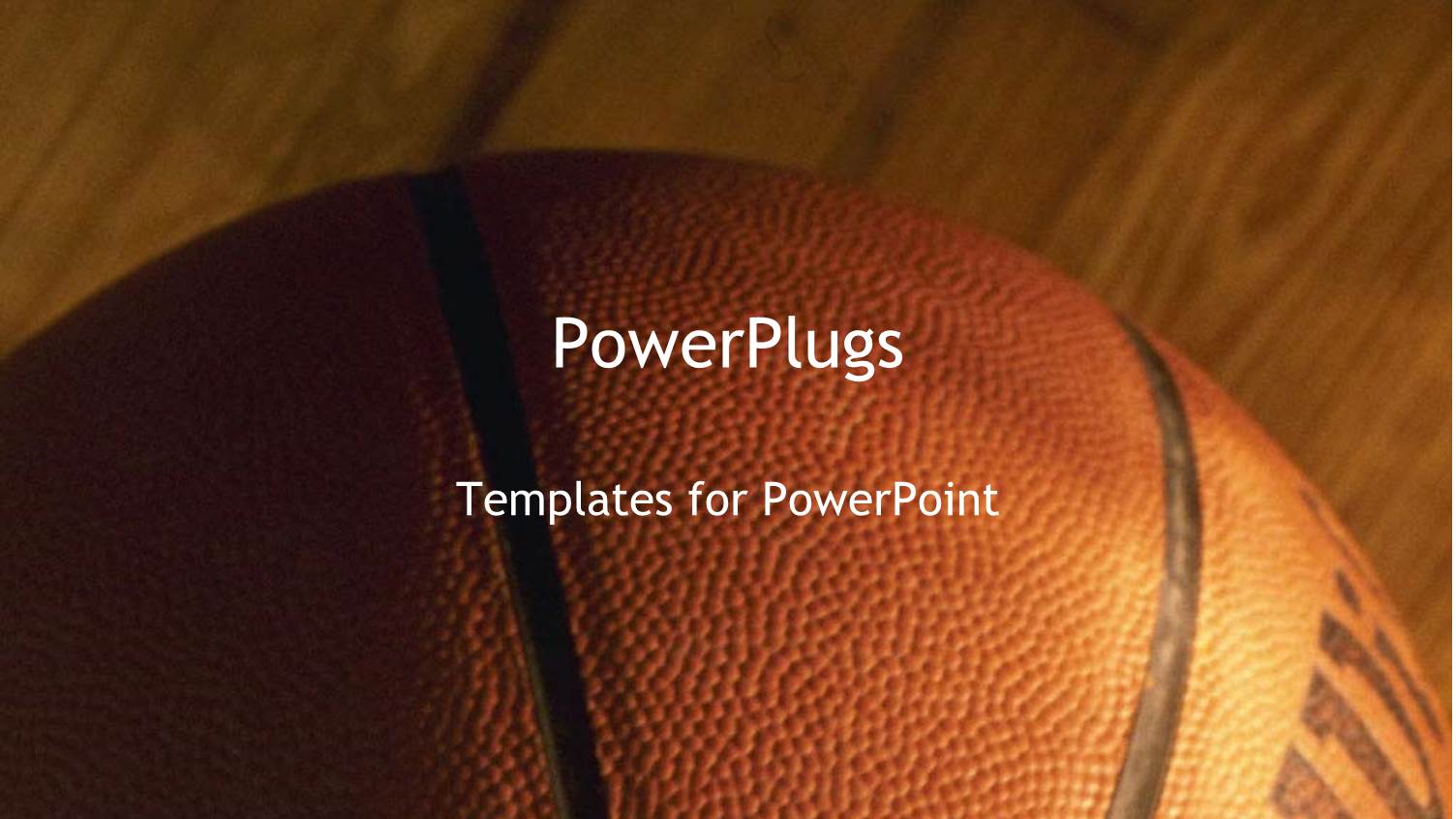 Close-up of Basket Ball on Wooden Basketball Court