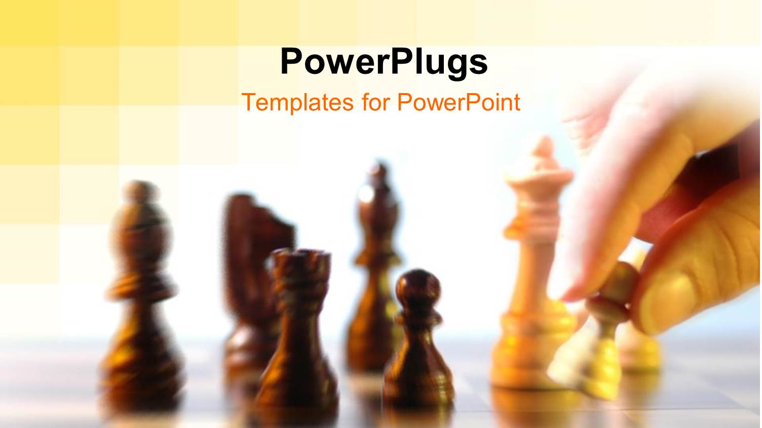 Close-up of Hand Moving a Pawn Chess Piece Forward