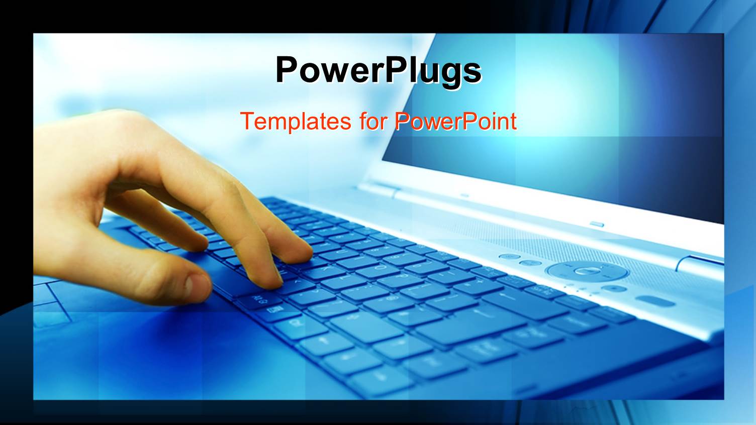 Close-up of Human Hand Operating Computer Keyboard