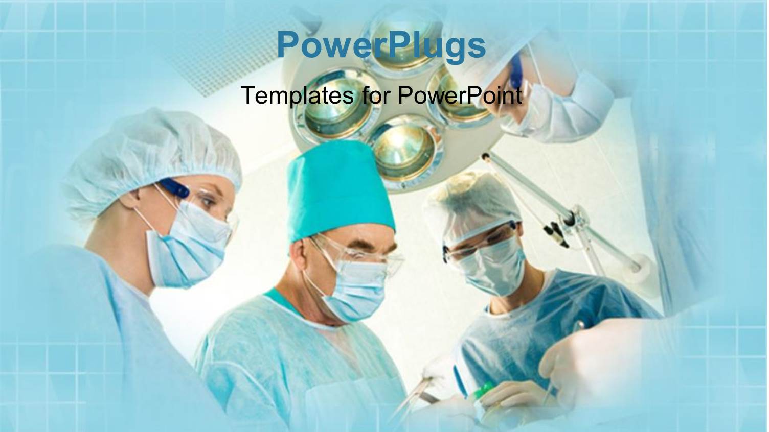 Close-up of Surgeons Performing Surgery on Patient with Lights