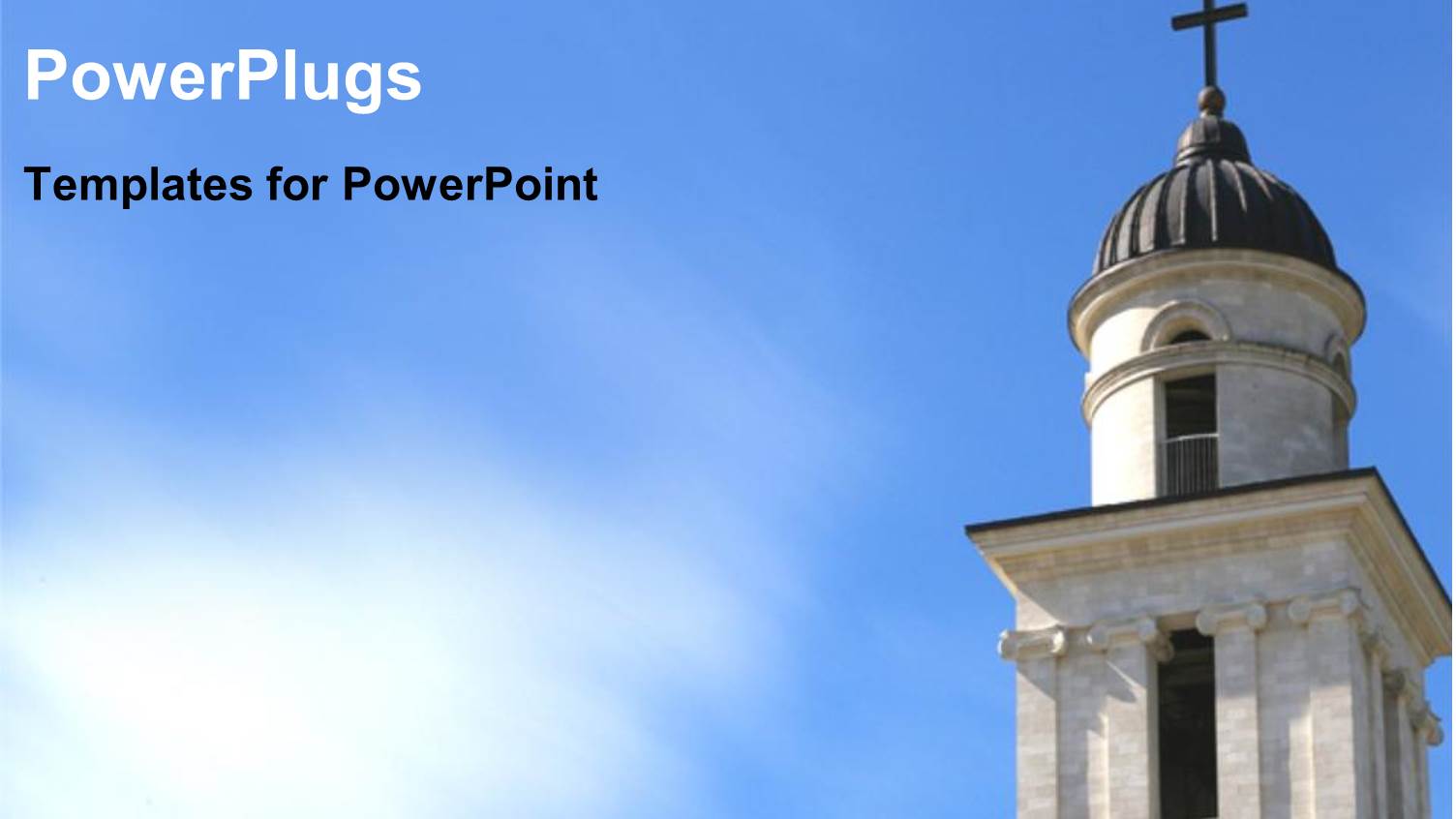 Close-up View of Cathedral Over Blue Cloudy Sky