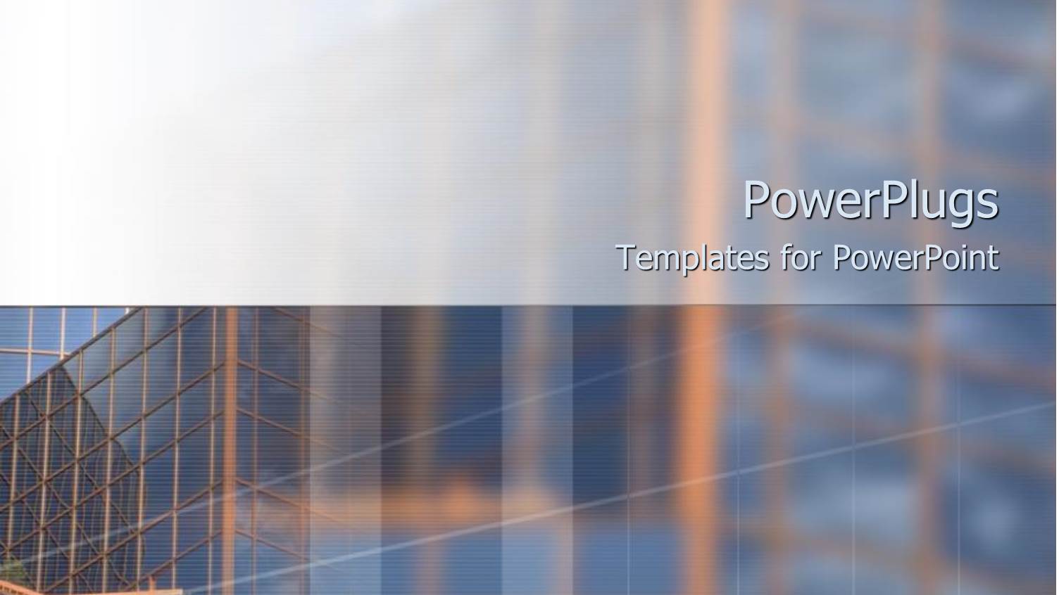 Close Up of Business Glass Building Blurred into Background