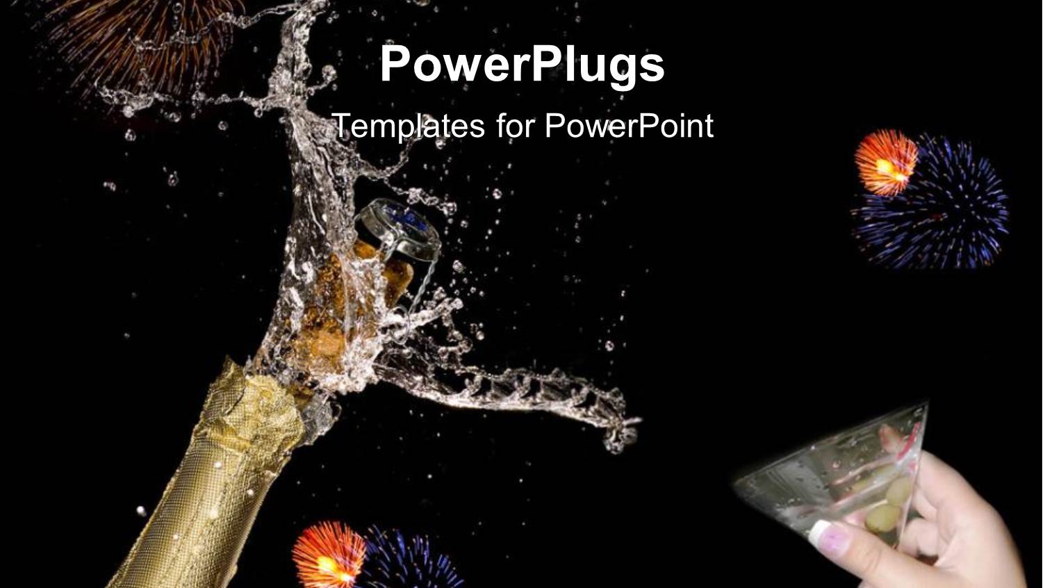 Close Up of Champagne Bottle just Opened