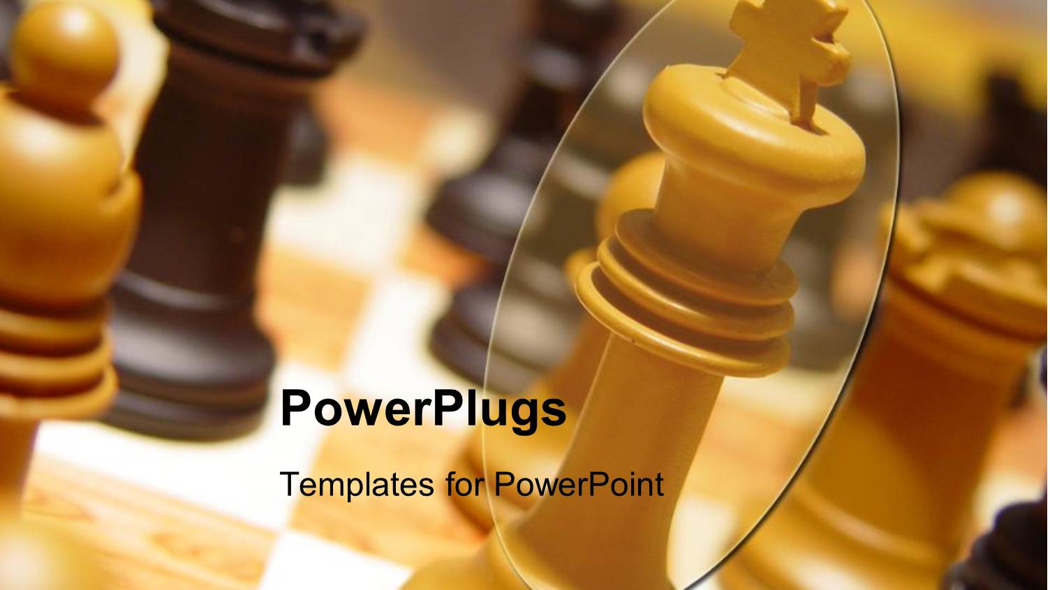 Close Up of Chess Table with Wooden Chess Pieces