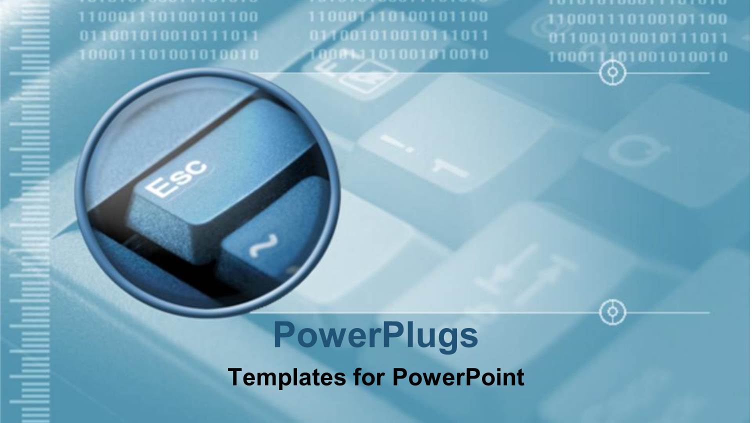 Close Up on Esc Button on Keyboard with Binary Codes