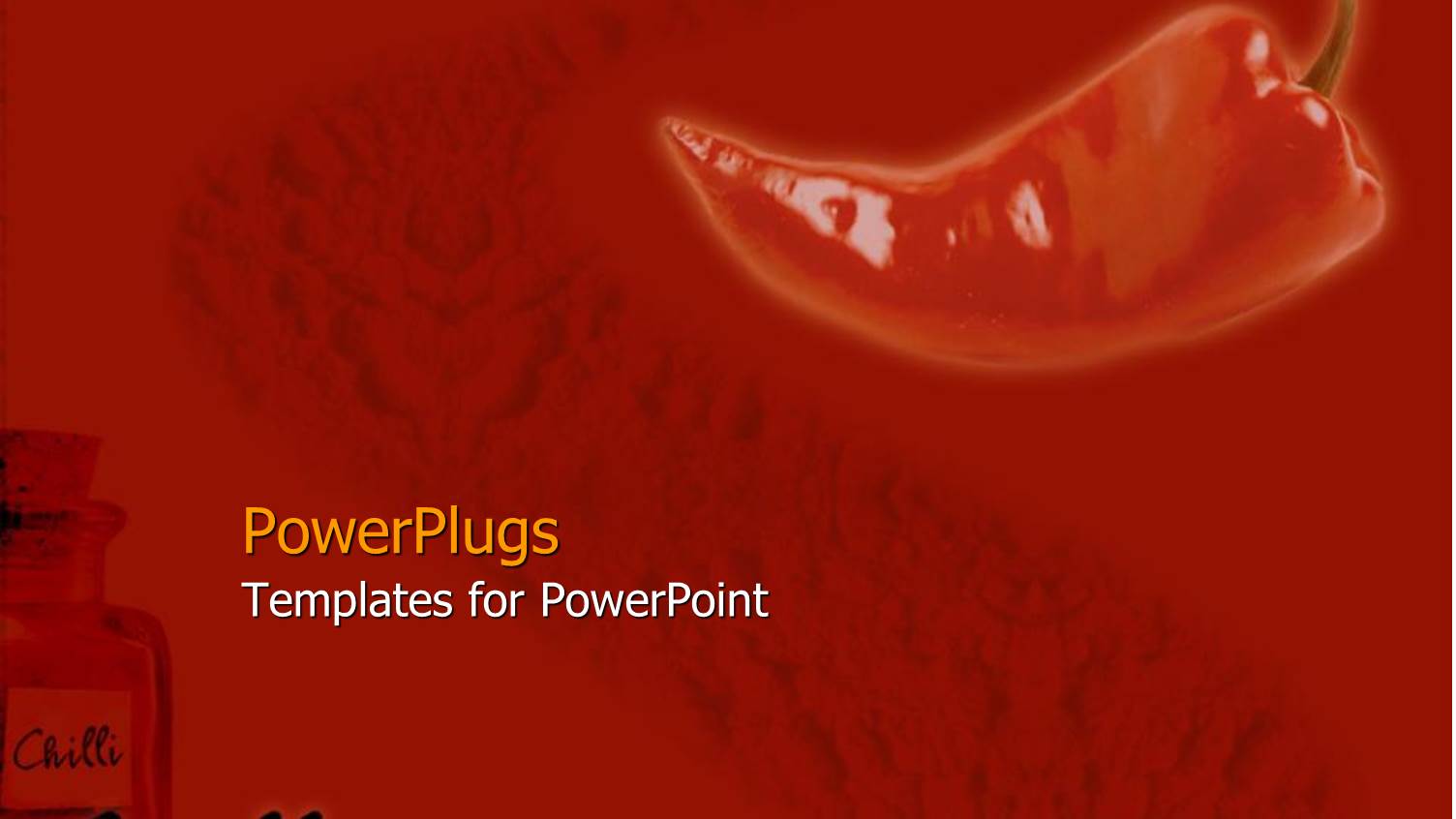 Close Up of Red Hot Chili Pepper in Red Background