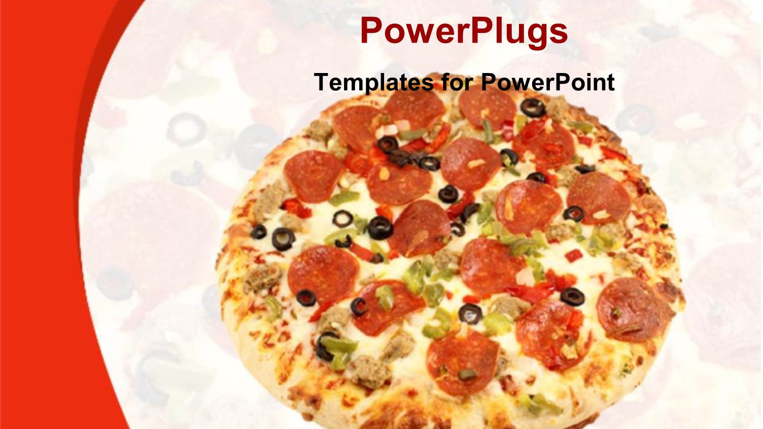 Close Up of Salami Pizza and Pizza Fading in the Background