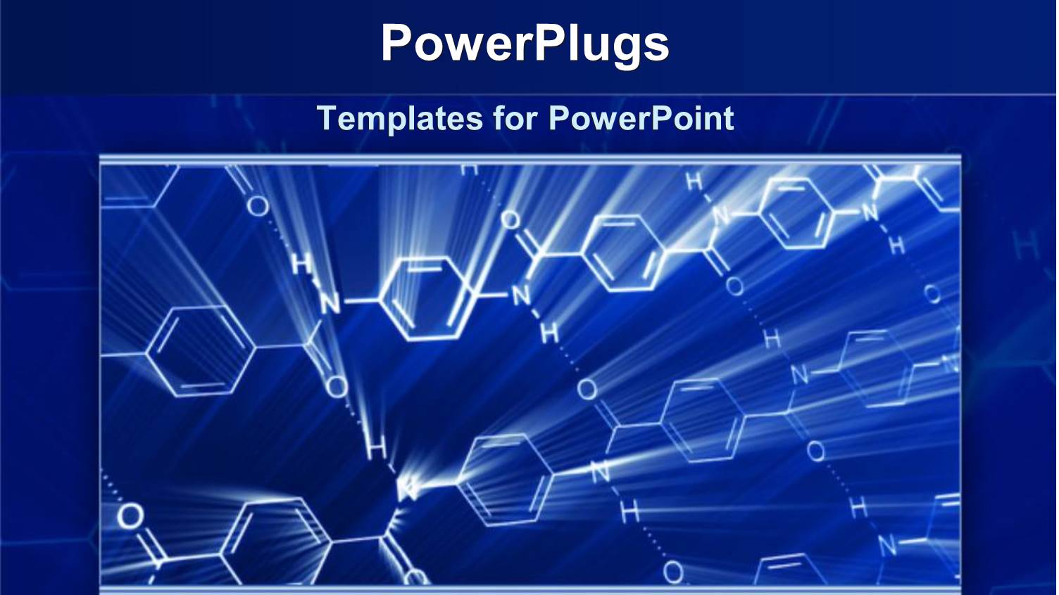 Close Up Screen on Chemical Formulas and Symbols on Blue Background