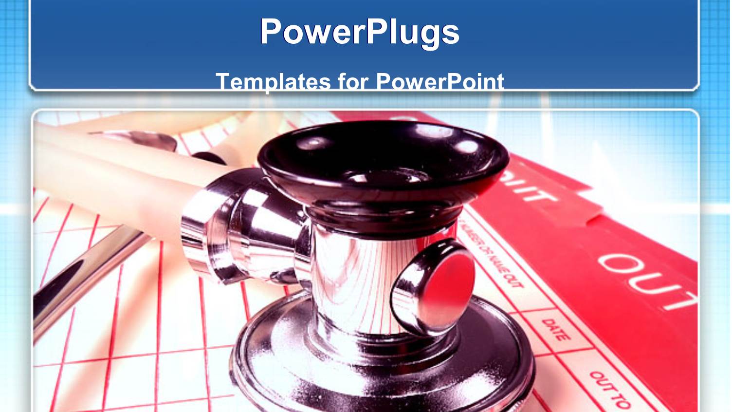 Close Up Shot of a Stethoscope Head on a Patient Leaflet