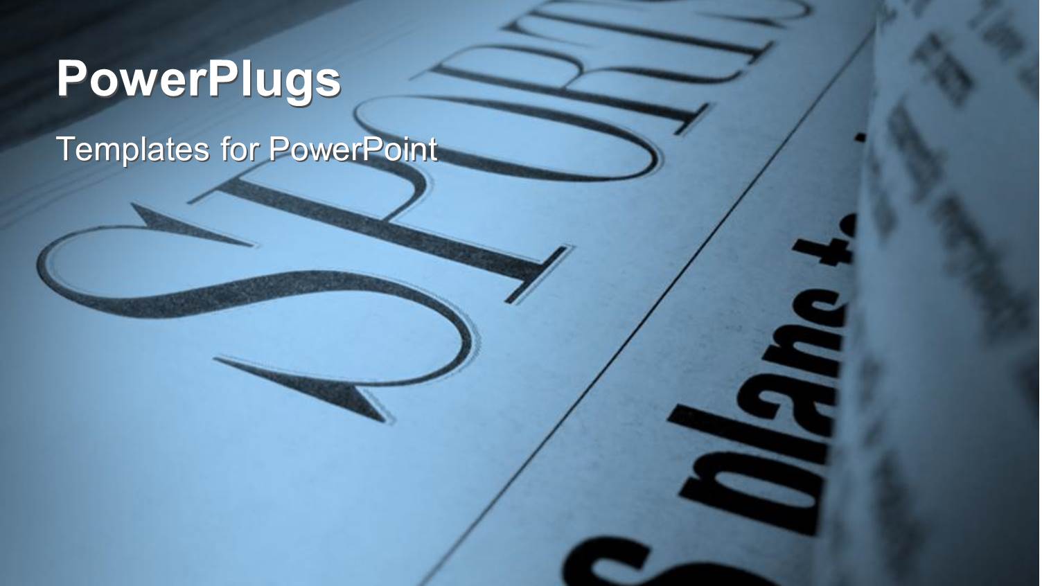 Close Up of Sports Section of a Newspaper with Blurred Page on the Right Side