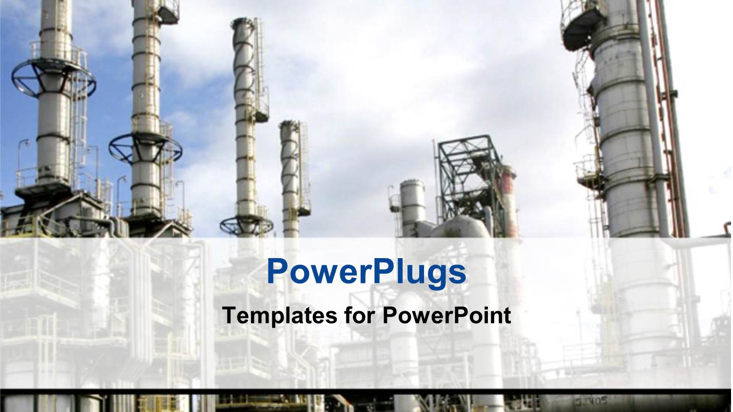 a Close Up View of a large Oil Refinery 