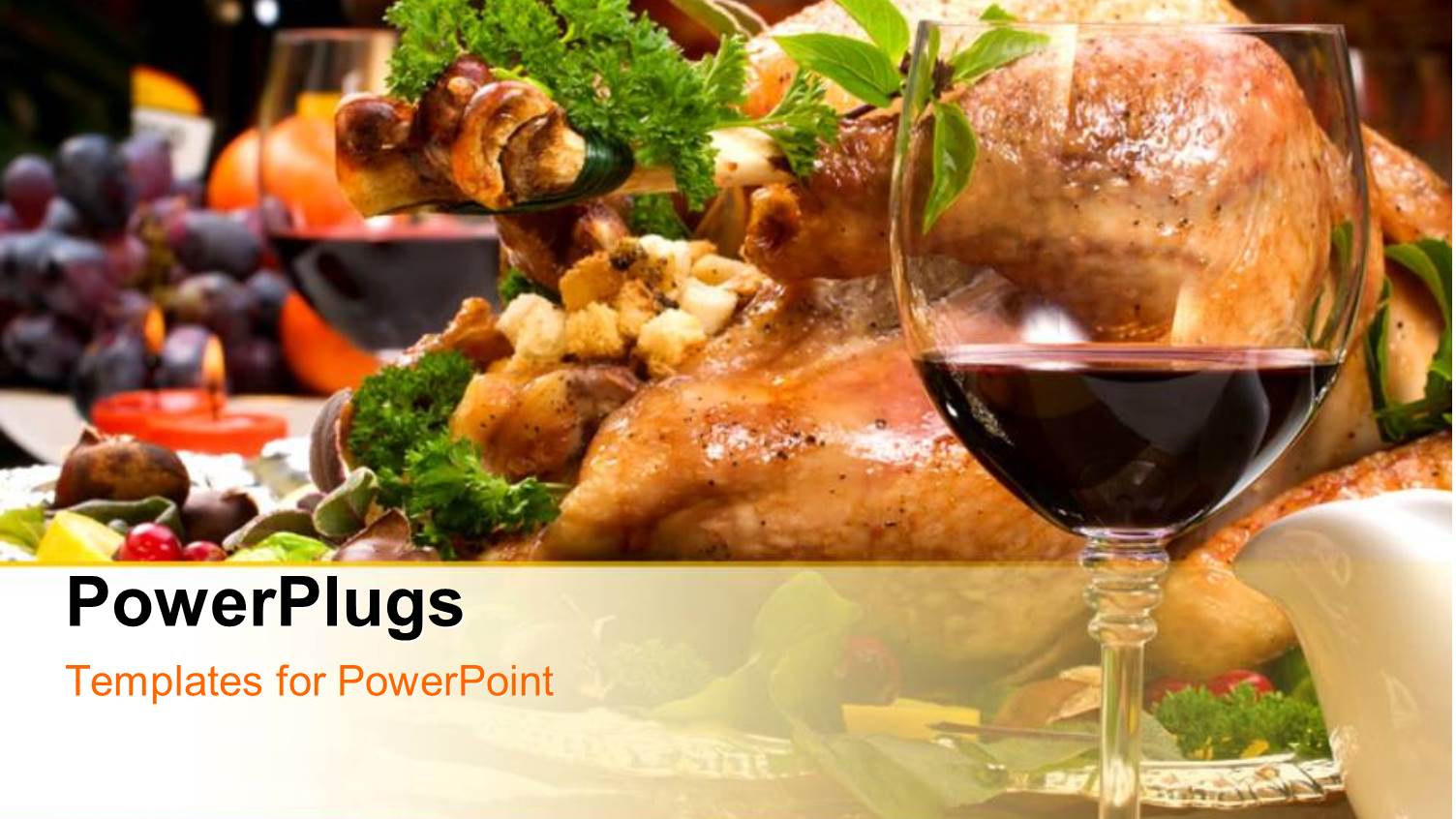 Close Up View of Lots of Dishes and a Glass with Wine