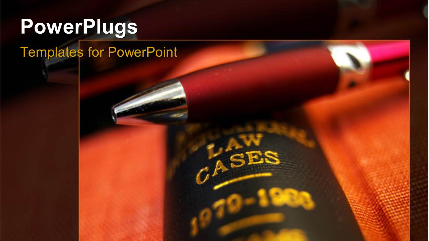 a Close Up View of a Red Pen on a Law Book