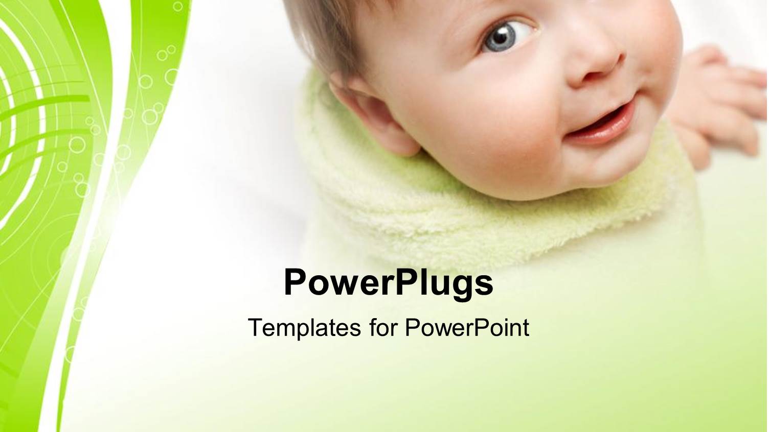 a Close Up View of a Smiling Cute Baby 