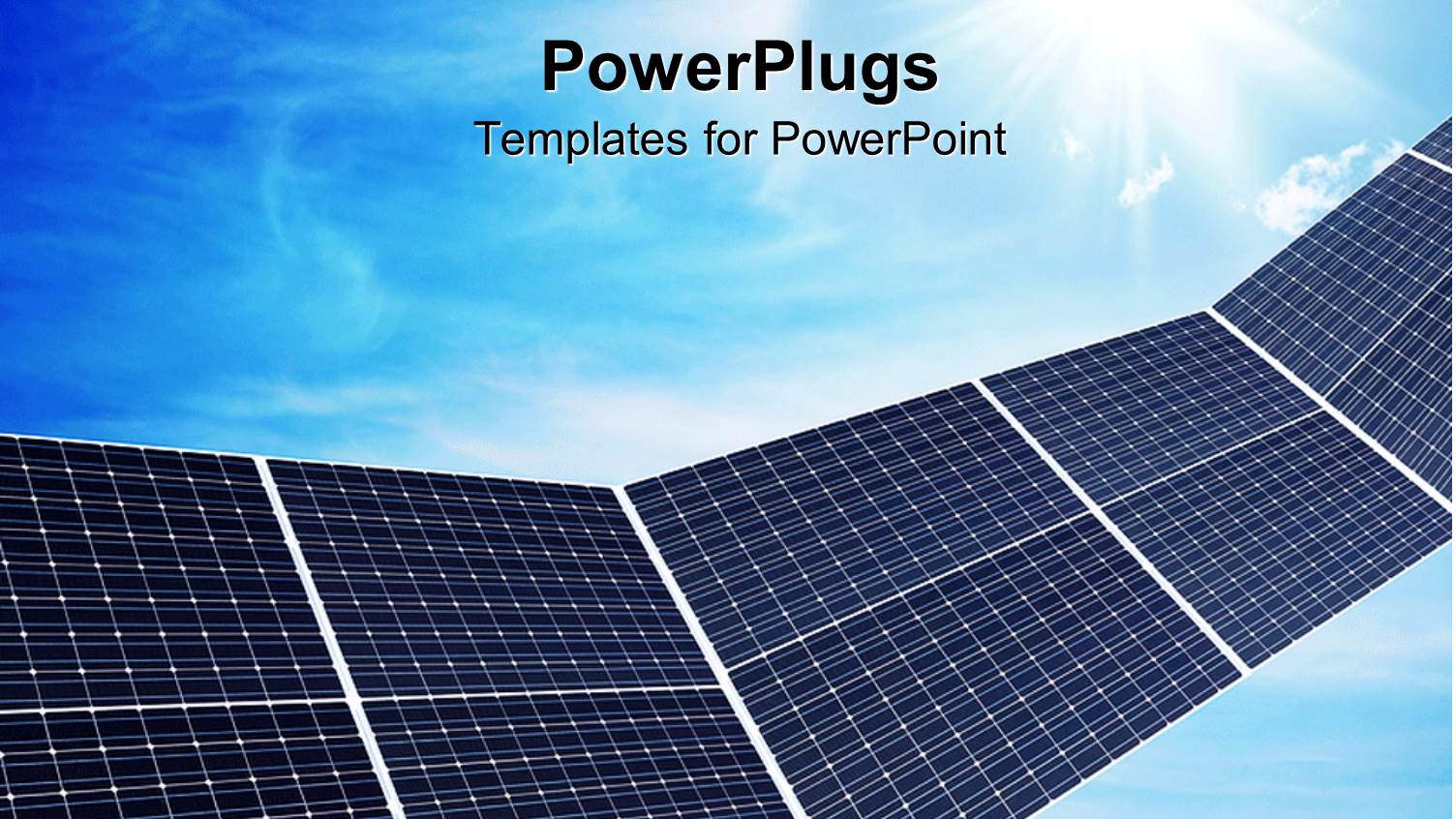 a Close Up View of some Solar Panels Over a Blue Sky