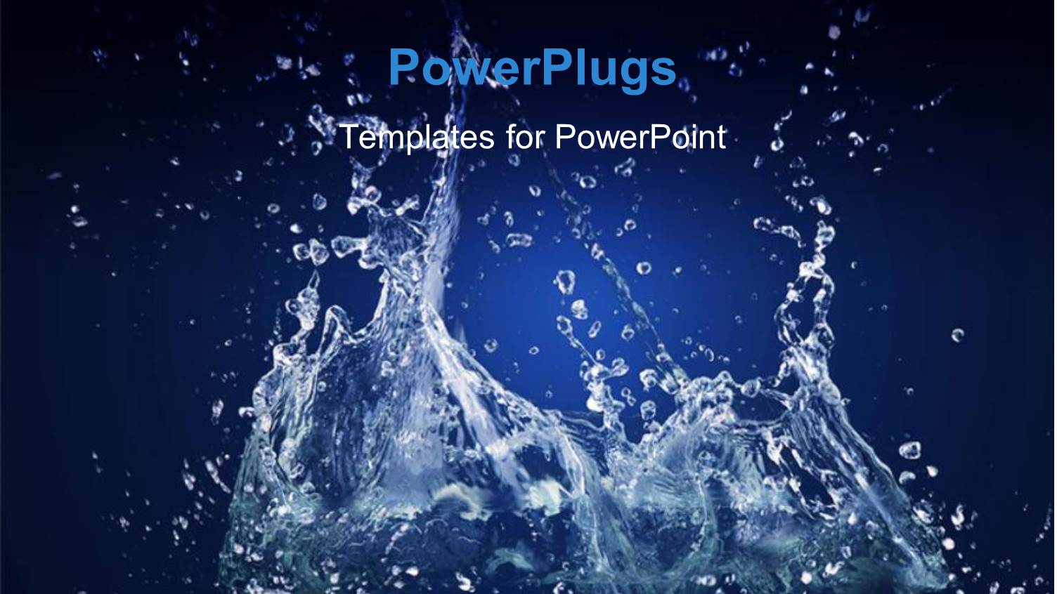 Close Up View of Water Splashing on a Blue Background