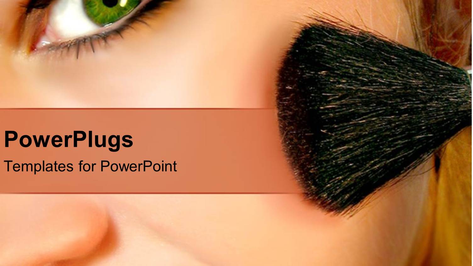 Close Up of Woman Face Applying Blush on Cheek