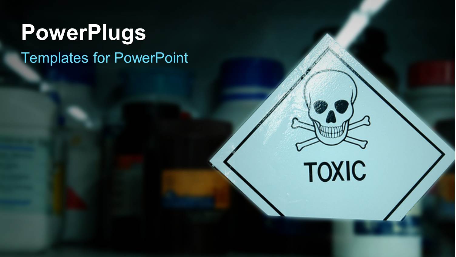 Closet with Toxic Materials in Different Bottles