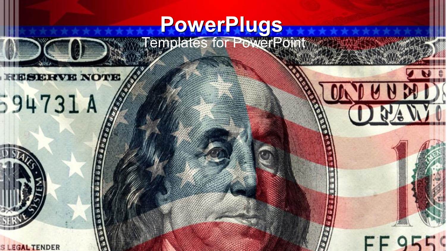 a Closeup of Dollar Note with American Flag in the Background