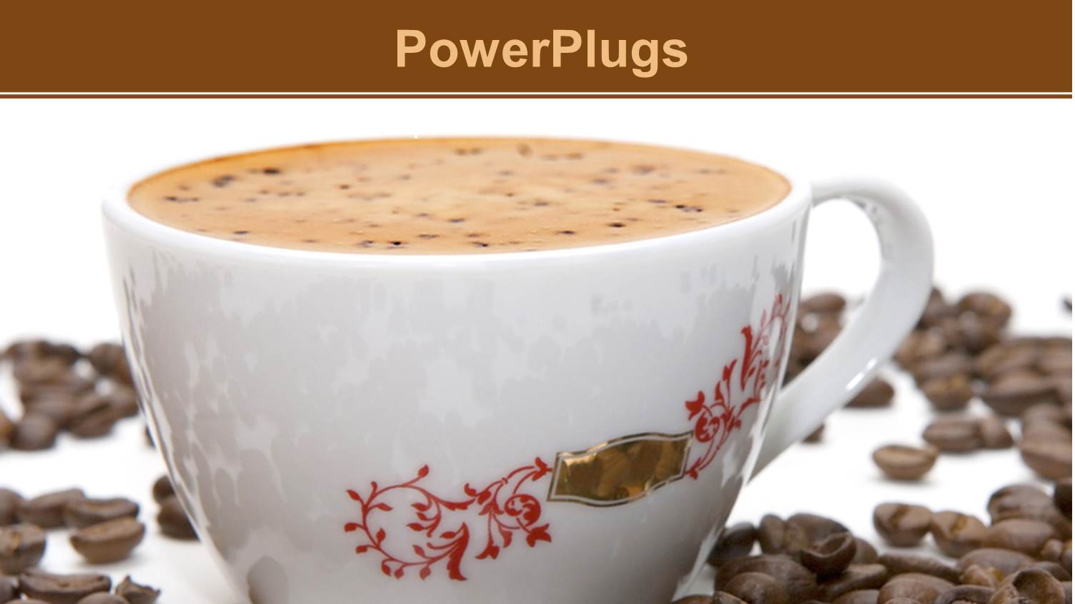 Coffee in White Mug Surrounded by Coffee Beans on White Surface