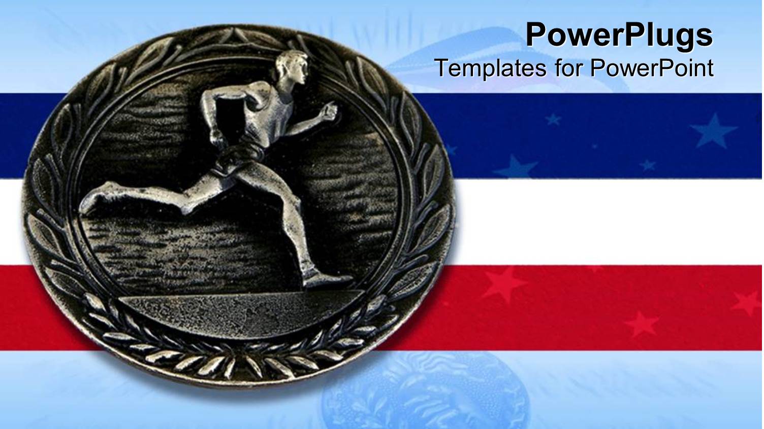 a Coin Along with the American Flag in the Background