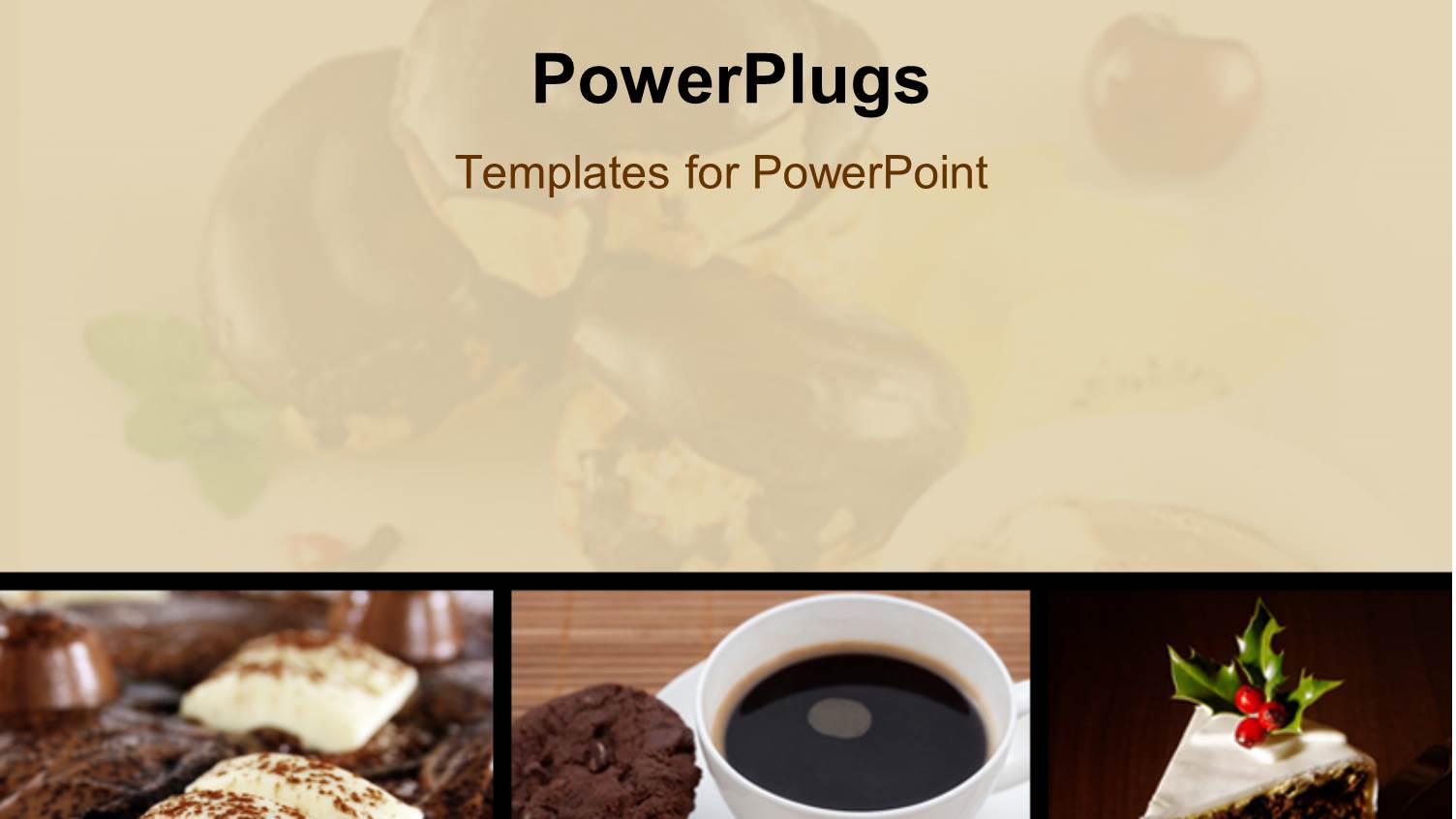 Collage of Chocolate and Coffee in White Cup with Blurred Apple