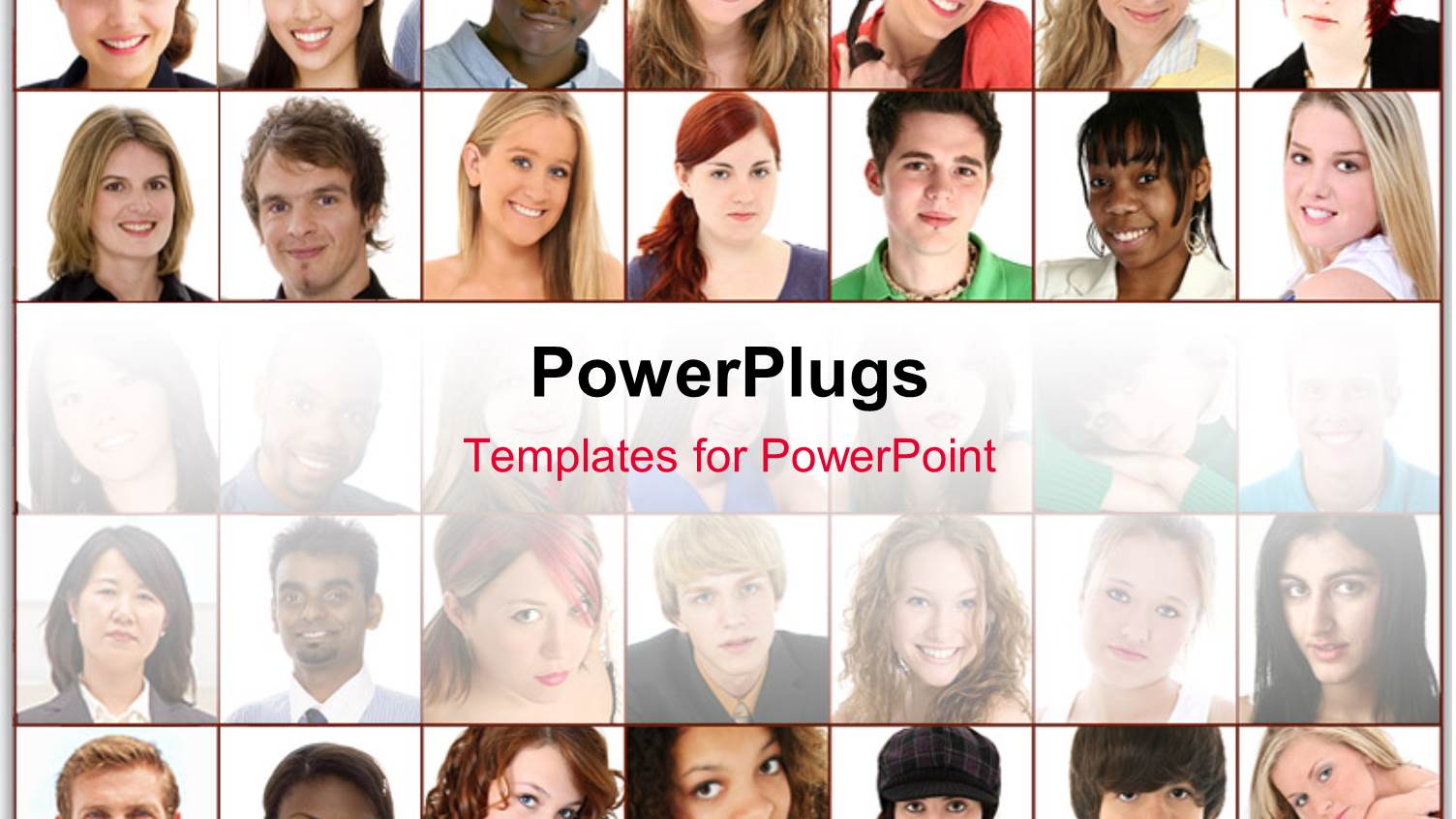 Collage of Faces with Various Expressions