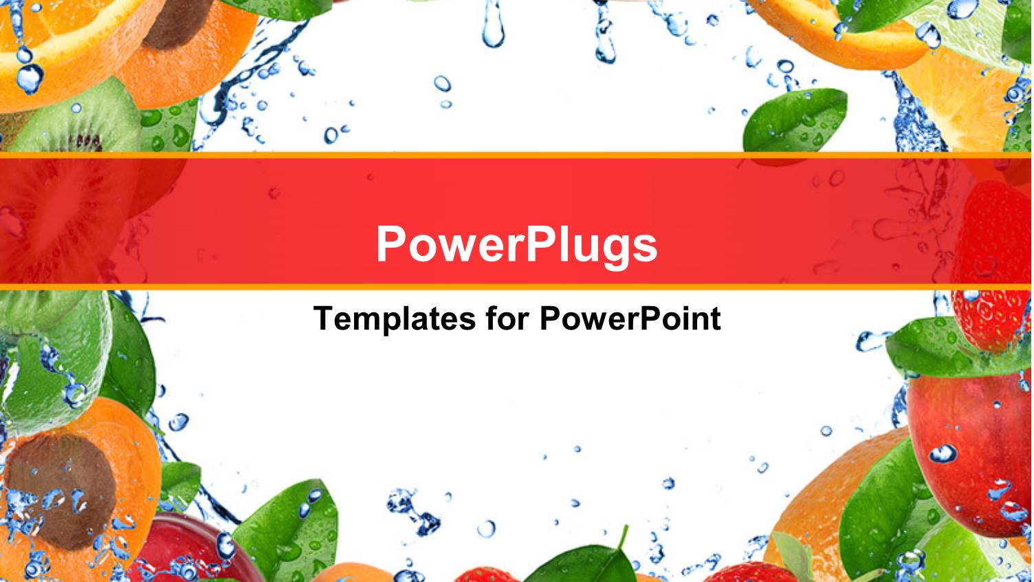 Collage of Fresh Healthy Fruits and Vegetables with Splashing Water