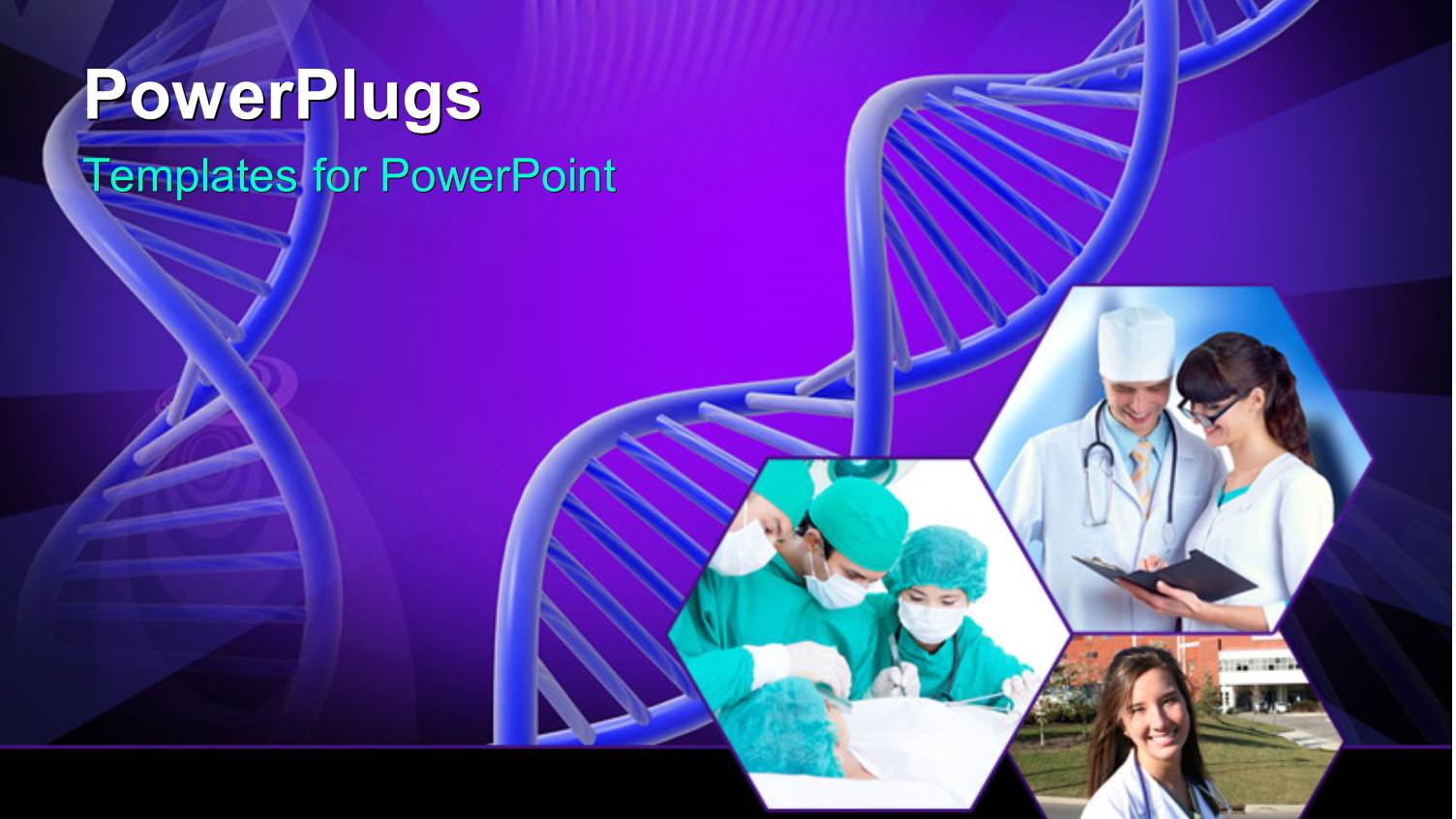 Collage of Medical Concept with DNA Structure in the Background