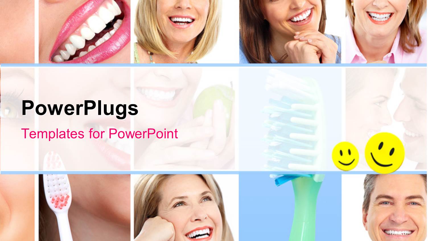 Collage of People with Whitened Teeth Through Proper Dental Care 